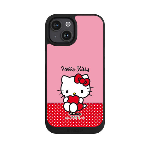 Apple iPhone 15 NIVOpure Hello Kitty sitzend mit Herz