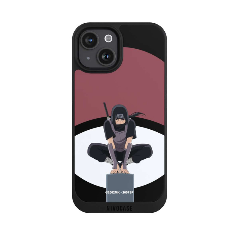 iPhone 15 NIVOpure Itachi Uchiha Symbol schwarz
