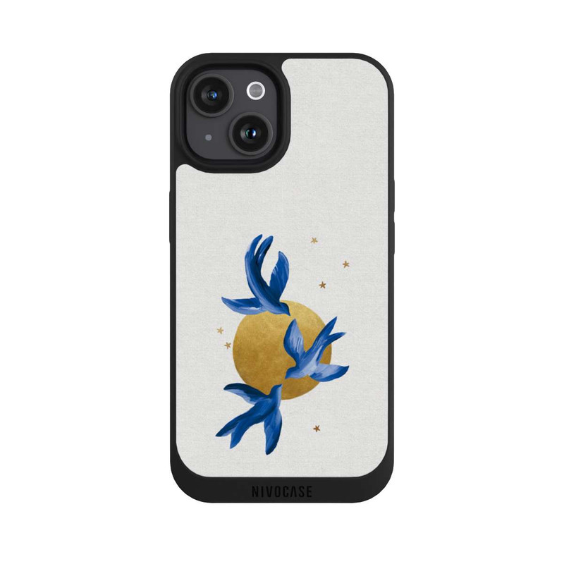 iPhone 15 NIVOpure Oiseaux bleus
