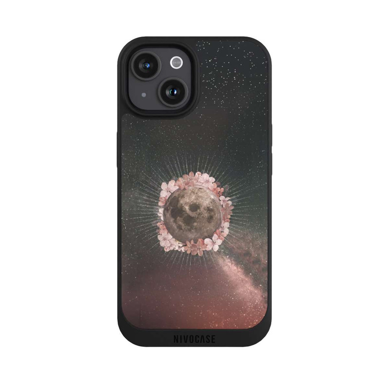 iPhone 15 NIVOpure Blumen und Mondlicht
