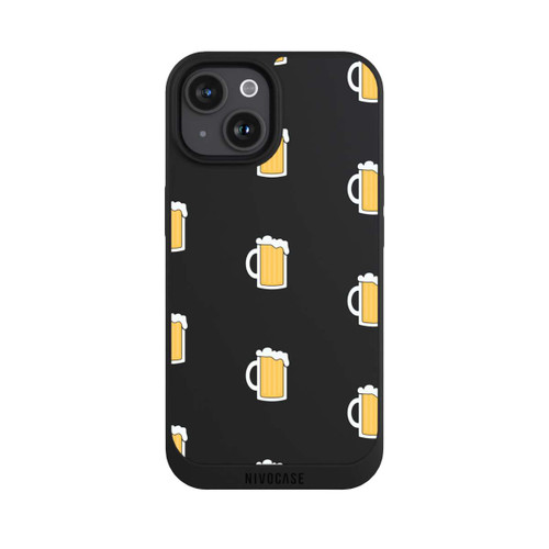 Apple iPhone 15 NIVOpure Beer Glass Pattern Illustration