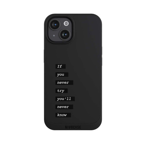 Apple iPhone 15 NIVOpure If You Try Black Transparent