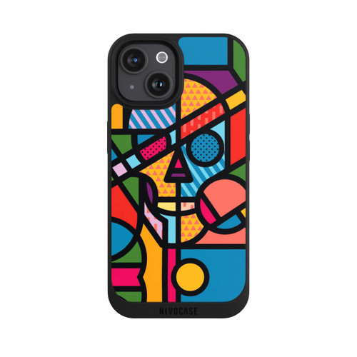 Apple iPhone 15 NIVOpure Vit Skull Colorful