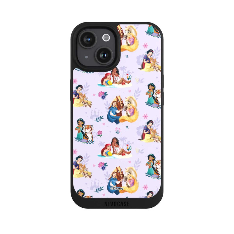iPhone 15 NIVOpure Princess Floral Pattern Purple