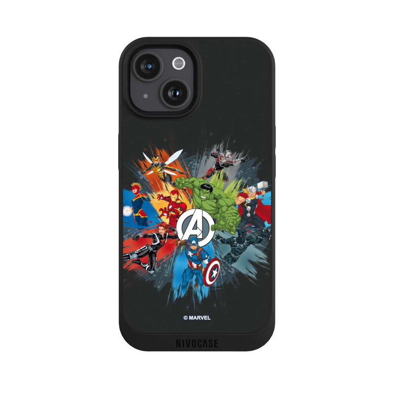 iPhone 15 NIVOpure Marvel's Avengers Black