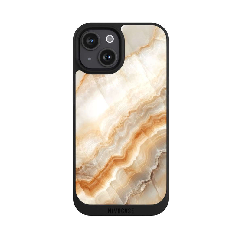 iPhone 15 NIVOpure Honig Marmor