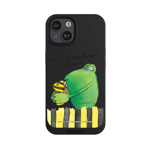 Apple iPhone 15 NIVOpure Frosch Küssen ist wie Fliegen Transparent