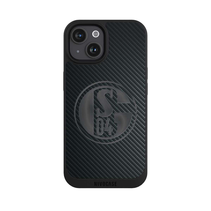 iPhone 15 NIVOpure Schalke 04 Carbon Look