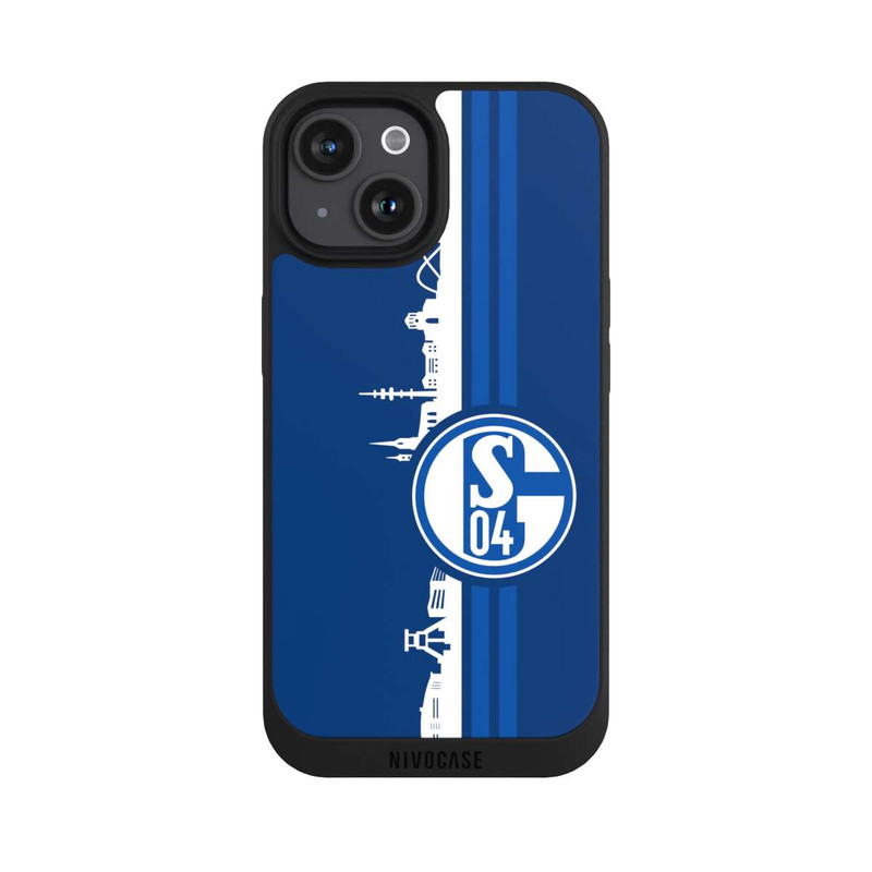 iPhone 15 NIVOpure Schalke 04 Skyline Blau