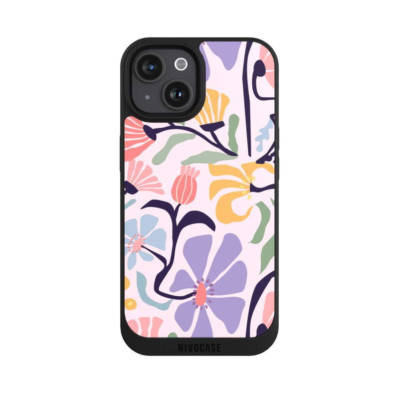 iPhone 15 NIVOpure Flower Market Ibiza Pink
