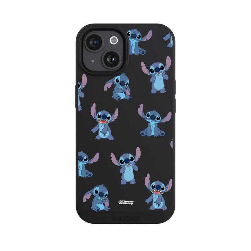 iPhone 15 NIVOpure Stitch Faces Pattern Transparent