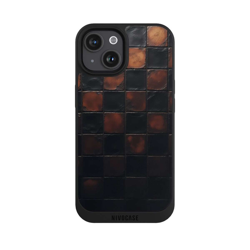 iPhone 15 NIVOpure Checked Pattern Metallic Look with AI