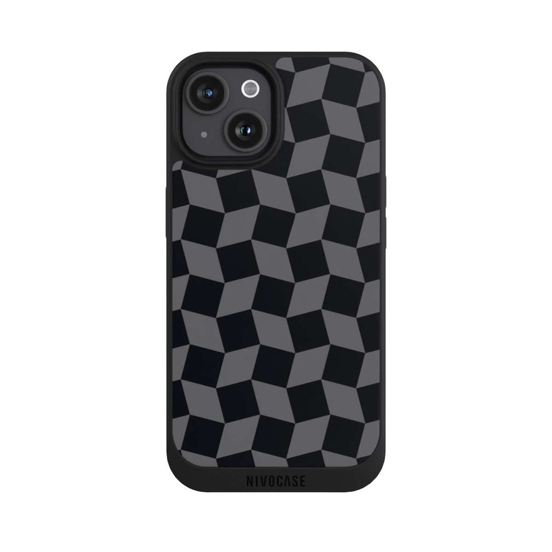 iPhone 15 NIVOpure 3D Würfel-Muster Effektt