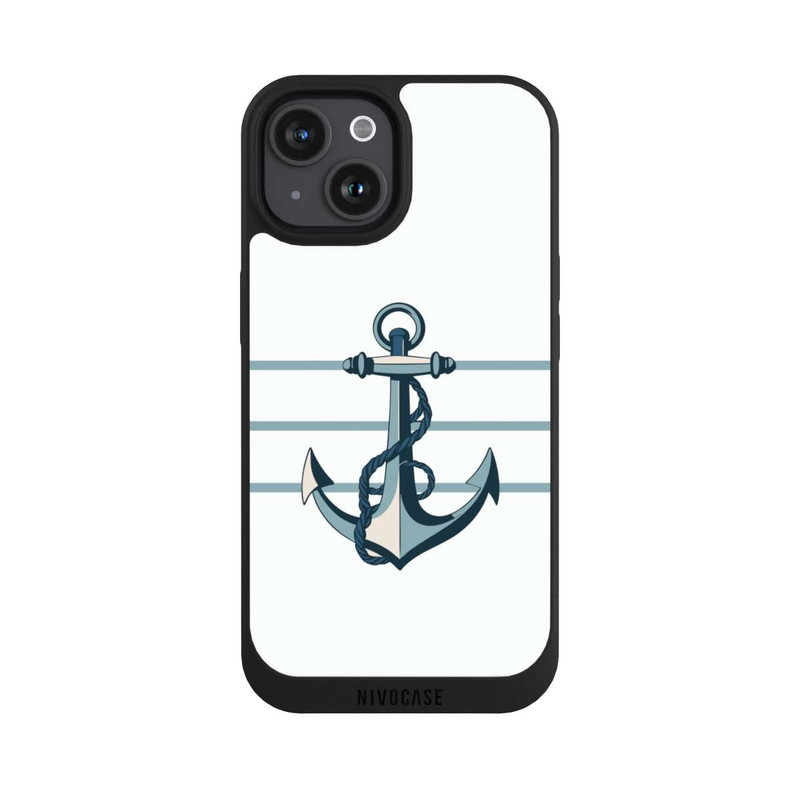 iPhone 15 NIVOpure Anchor Line White with AI