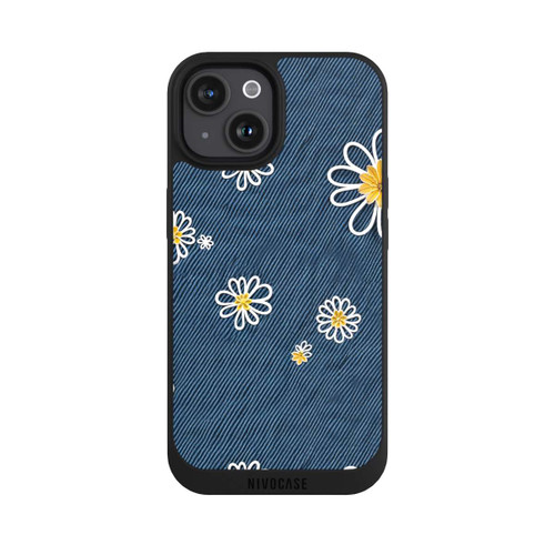 Apple iPhone 15 NIVOpure Jeans Flowers Pattern with AI