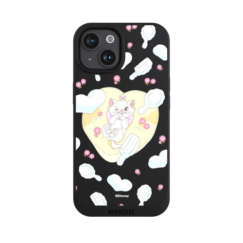 Apple iPhone 15 NIVOpure Aristocats Marie Hearts Yellow Transparent