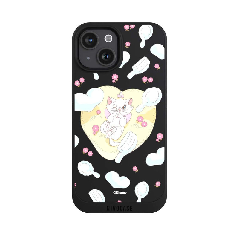 iPhone 15 NIVOpure Aristocats Marie Herzen Gelb Transparent