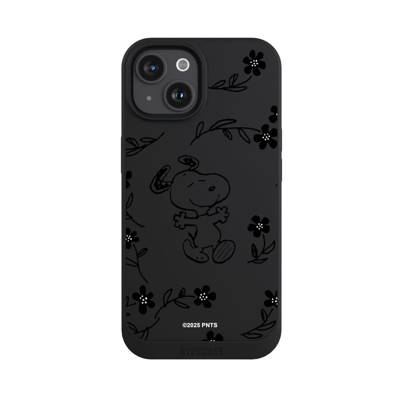 iPhone 15 NIVOpure Snoopy und Flowers Transparent