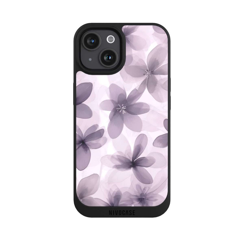 iPhone 15 NIVOpure Romantic Flowers Lavender with AI