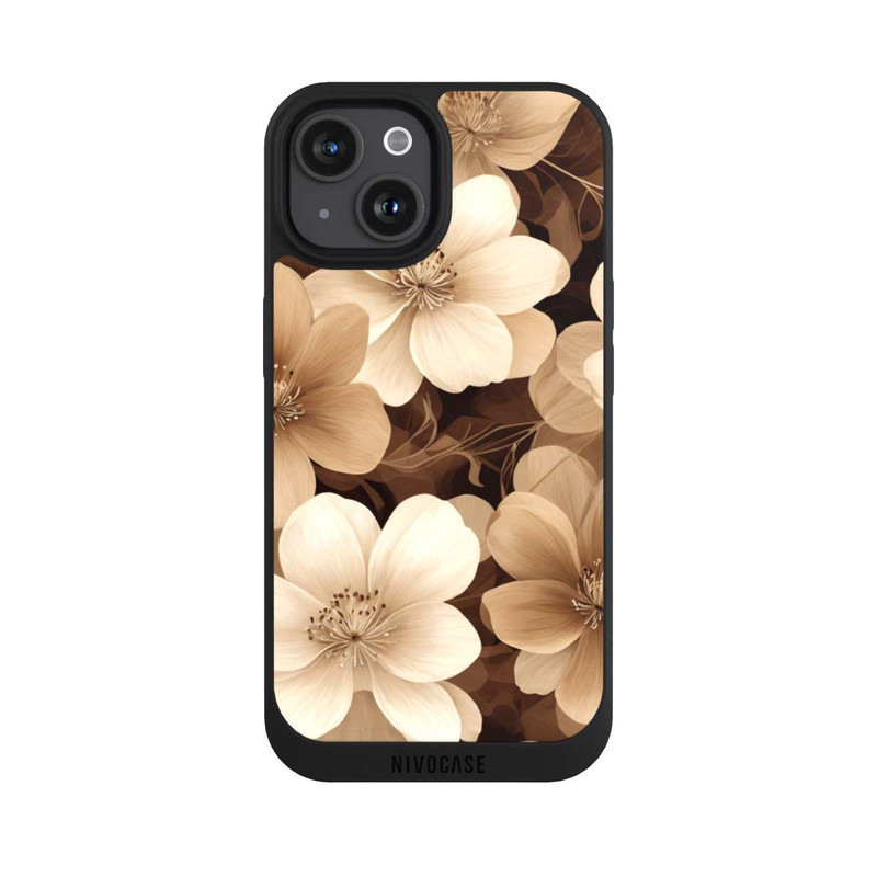 iPhone 15 NIVOpure Naturfarbene Negativblumen mit KI