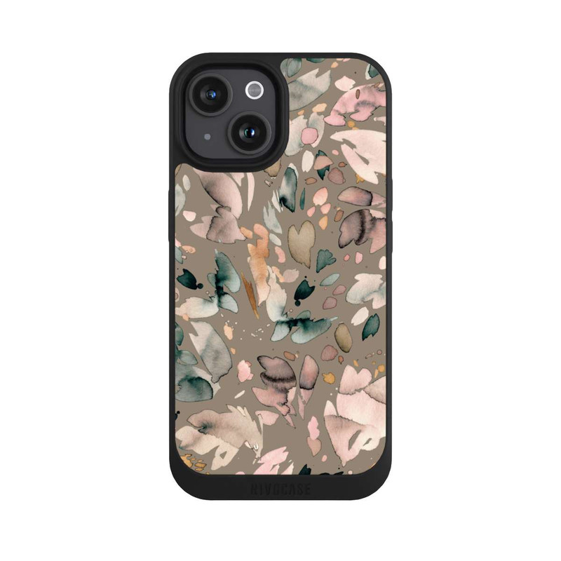 iPhone 15 NIVOpure Sanftes Blatt Braun