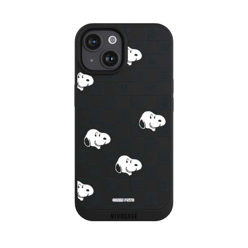 Apple iPhone 15 NIVOpure Snoopy Checked Pattern