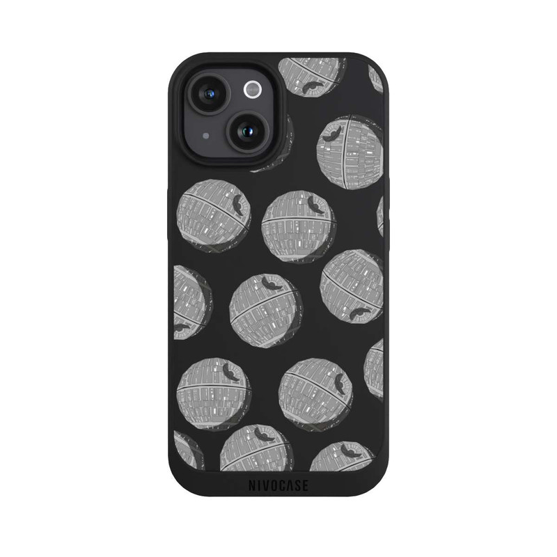 iPhone 15 NIVOpure death-star-pattern-transparent