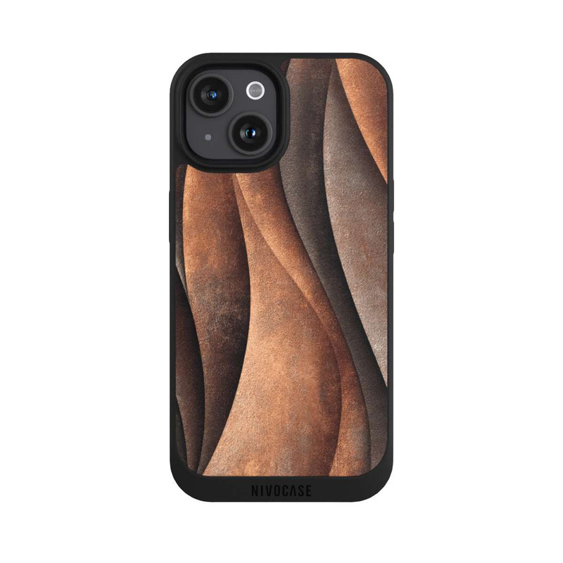 iPhone 15 NIVOpure Bronze-Look Luxuriös