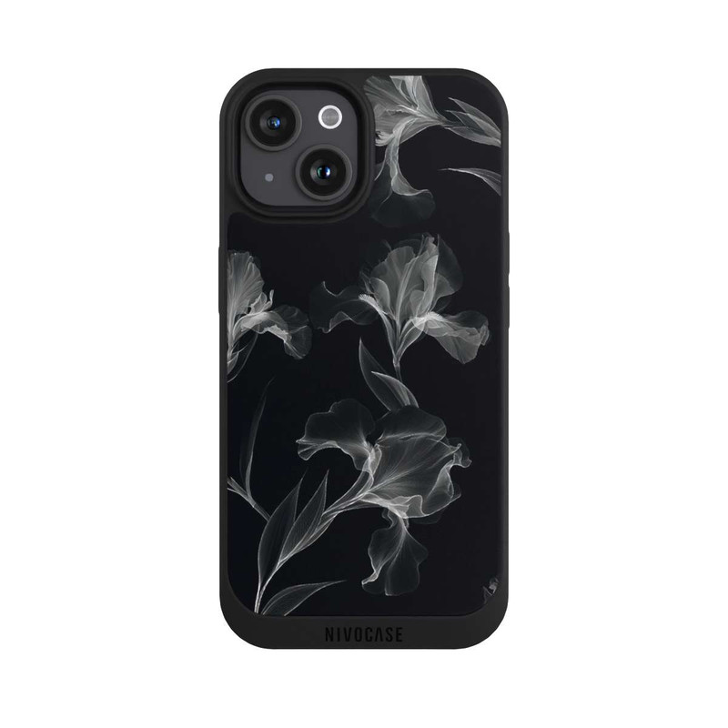 iPhone 15 NIVOpure Blumen Schwarz-Weiß Röntgenaufnahme