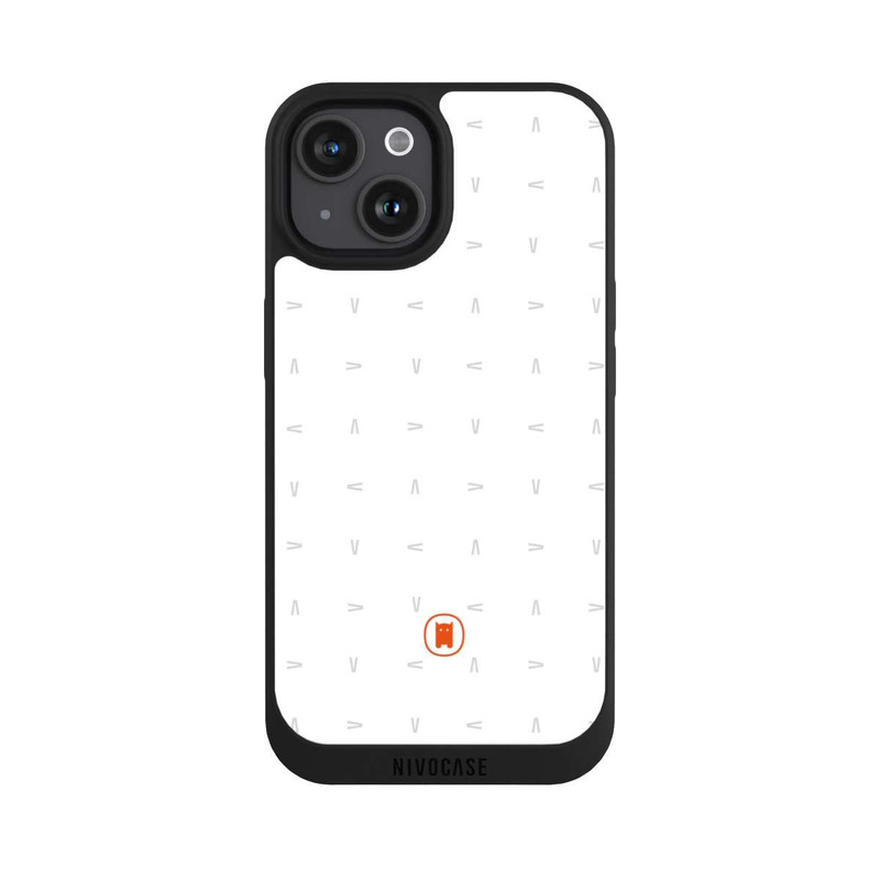 iPhone 15 NIVOpure Nivocase Pattern White Grey