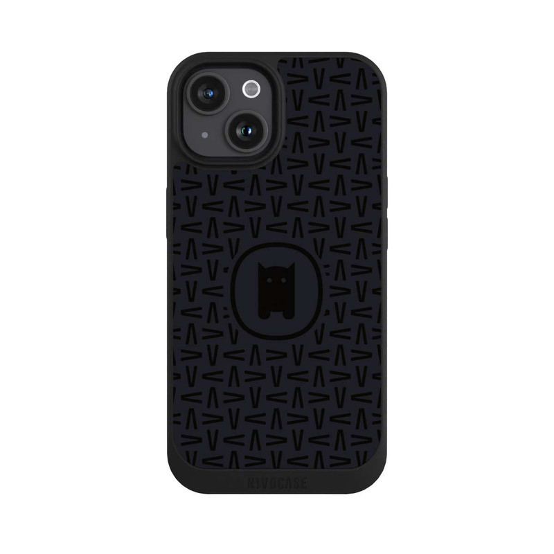 iPhone 15 NIVOpure Nivocase Muster Schwarz Grau