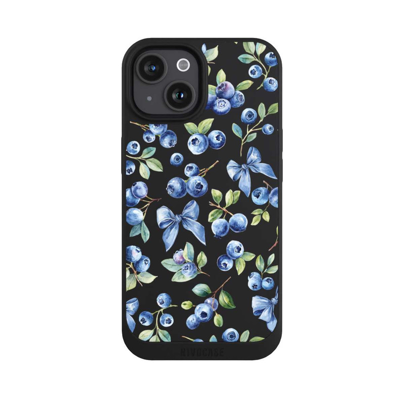 iPhone 15 NIVOpure Blueberry Bows Transparent with AI