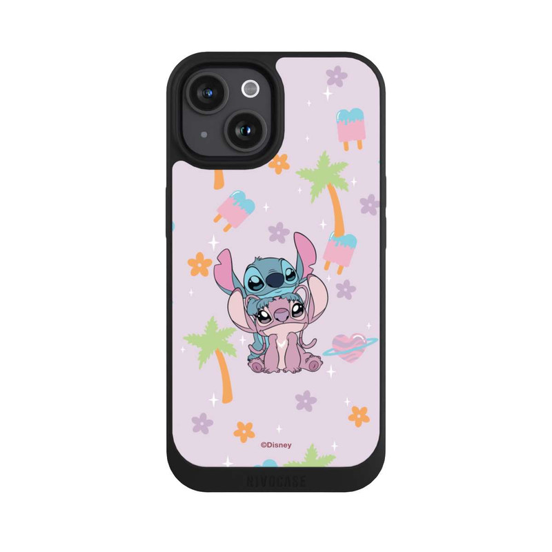iPhone 15 NIVOpure Stitch and Angel Cute Couple