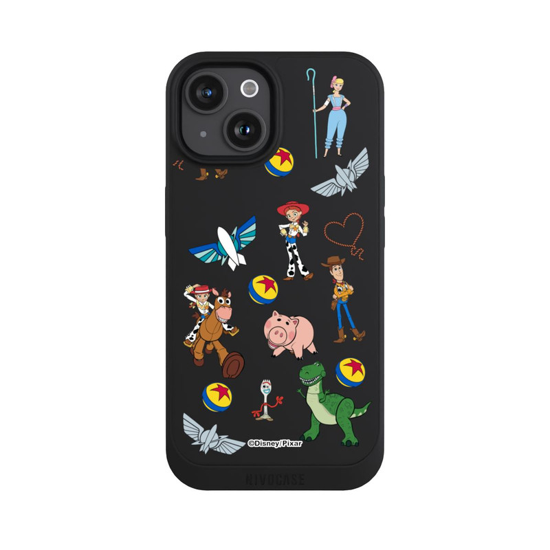 iPhone 15 NIVOpure Toy Story 5 Hero Toys Pattern Transparent