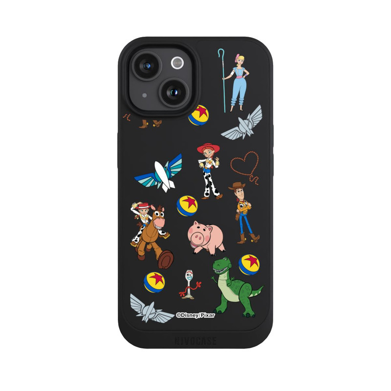 iPhone 15 NIVOpure Toy Story 5 Hero Toys Pattern Transparent