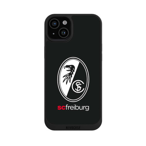 Apple iPhone 15 Plus NIVOpure SC Freiburg Wappen Schwarz
