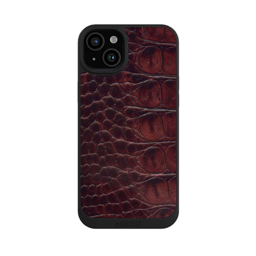 Apple iPhone 15 Plus NIVOpure Cuir de Crocodile