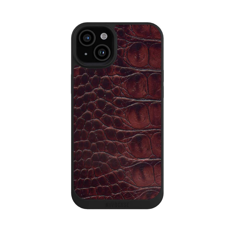 iPhone 15 Plus NIVOpure Kroco Dunkelbraun