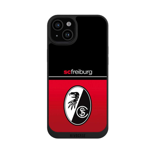 Apple iPhone 15 Plus NIVOpure SC Freiburg - Schwarz Rot