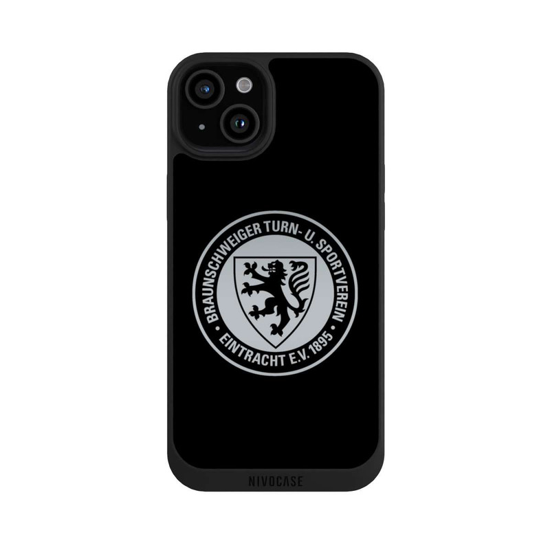 iPhone 15 Plus NIVOpure Eintracht Braunschweig Schwarz Silber