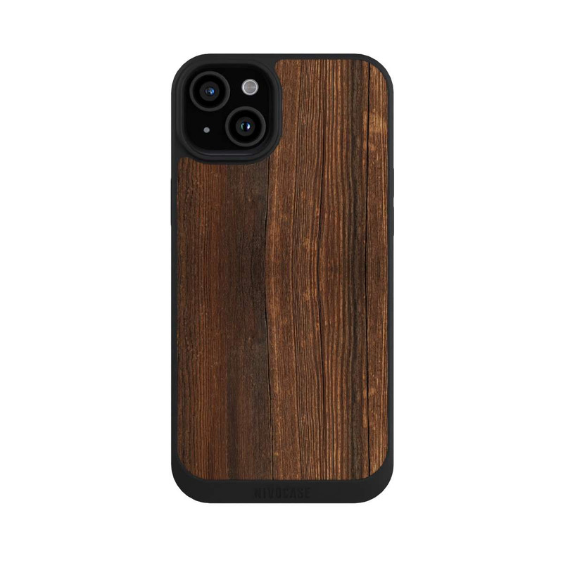 iPhone 15 Plus NIVOpure Look Bois de Noyer