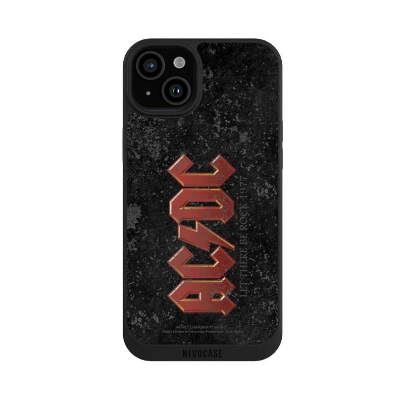 iPhone 15 Plus NIVOpure ACDC Let There Be Rock Anthracite