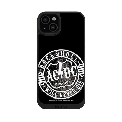 Apple iPhone 15 Plus NIVOpure ACDC Rock and Roll Weiss