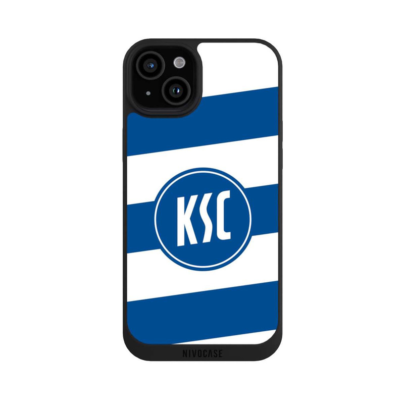 iPhone 15 Plus NIVOpure KSC Logo Gestreift