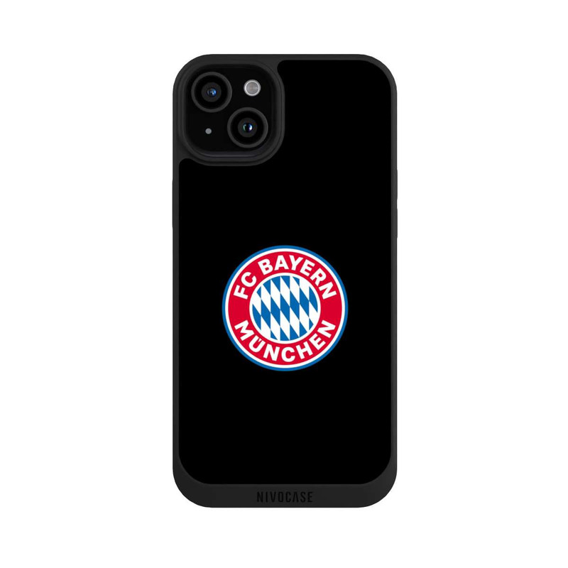 iPhone 15 Plus NIVOpure FCB Logo auf Schwarz