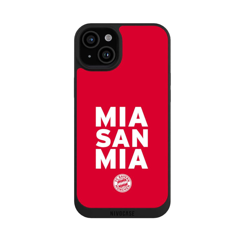 iPhone 15 Plus NIVOpure Mia San Mia FCB Rot