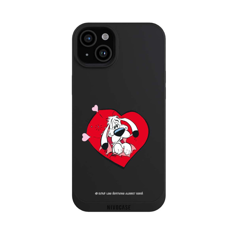 iPhone 15 Plus NIVOpure Idéfix Amoureux Transparent