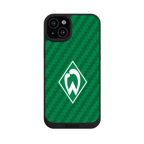 Apple iPhone 15 Plus NIVOpure Carbonlook - Werder Bremen