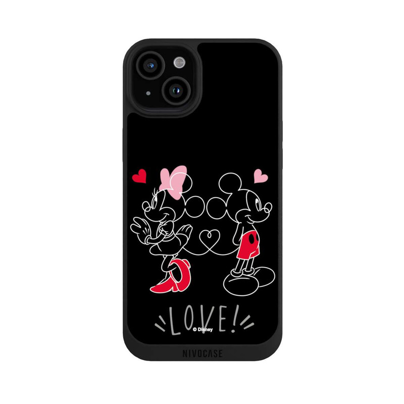 iPhone 15 Plus NIVOpure Souris amoureuse noire