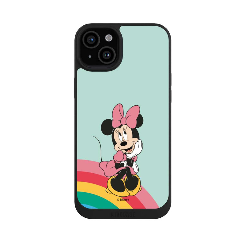 iPhone 15 Plus NIVOpure Minnie Regenbogen Portrait